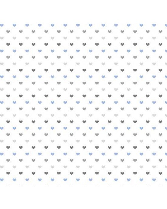 Tecido Tricoline Estampada Amor cor 12 (Azul com Cinza) Tecido Tricoline Estampada Amor cor 12 (Azul com Cinza)
