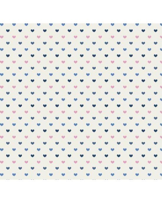 Tecido Tricoline Estampada Amor cor 11 (Rosa com Marinho) Tecido Tricoline Estampada Amor cor 11 (Rosa com Marinho)
