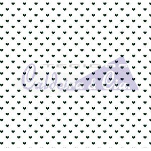 Tecido Tricoline Estampada Amor cor 15 (Branco com Preto)