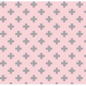 Tecido Tricoline Estampada Plus cor 02 (Rosa)