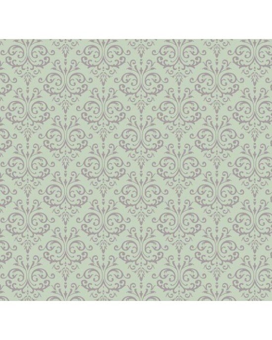 Tecido Tricoline Estampada Arabesco cor 05 (Verde) Tecido Tricoline Estampada Arabesco cor 05 (Verde)