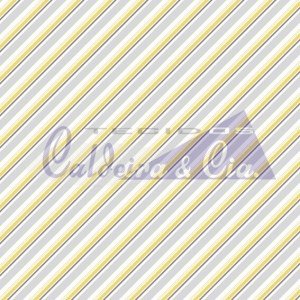 Tecido Tricoline Estampada Bianca cor 07 (Amarelo)