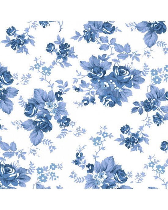 Floral Iris cor 18 (Azul) Floral Iris cor 18 (Azul)