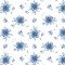 Tecido Tricoline Estampada Floral Yasmim cor 08 (Azul)