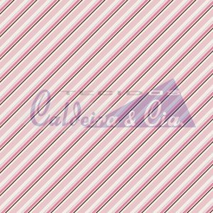 Tecido Tricoline Estampada Bianca cor 03 (Rose)