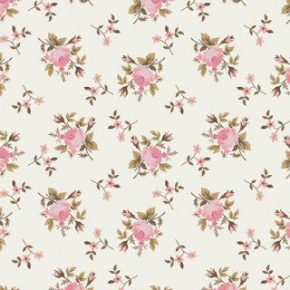 Tecido Tricoline Estampada Floral Angel cor 01 (Rosa)