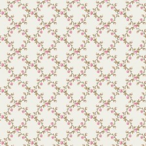 Tecido Tricoline Estampada Floral Valentina cor 01 (Rosa)
