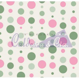 Bolas cor 19 (Verde com Rosa)