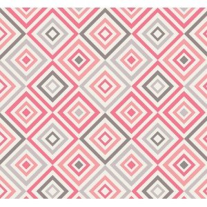 Geométrico cor 05 (Cinza com Rose)