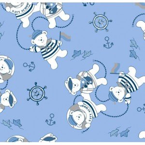 Ursinho Ted cor 03 (Azul com Cinza)