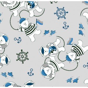 Ursinho Ted cor 02 (Cinza com Marinho)