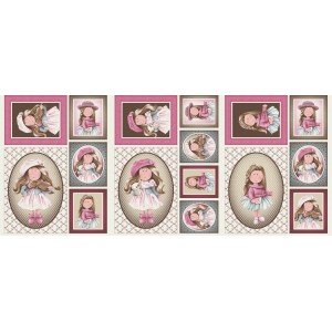 Tecido Estampado Puppe cor - 02 (Rosa)