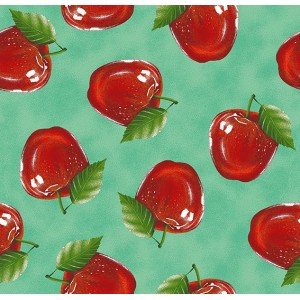 Tecido Estampado Maça cor - 03 (tifany)