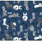 Tecido Estampado Doguinhos cor - 04 (marinho)