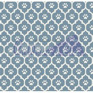 Tecido Estampado Patinhas cor - 03 (jeans) Tecido Estampado Patinhas cor - 03 (jeans)