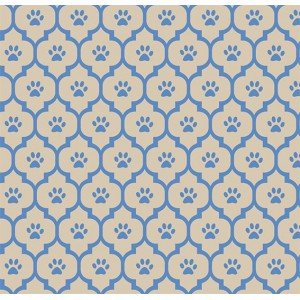 Tecido Estampado Patinhas cor - 02 (bege)