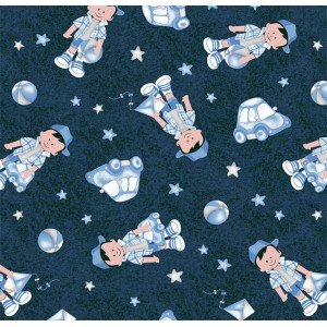 Tecido Estampado Joãozinho cor - 05 (marinho) Tecido Estampado Joãozinho cor - 05 (marinho)