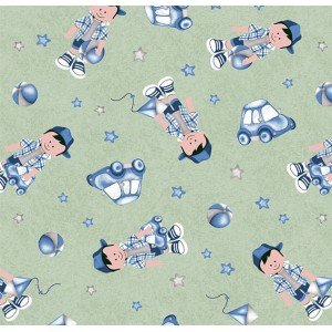 Tecido Estampado Joãozinho cor - 06 (verde) Tecido Estampado Joãozinho cor - 06 (verde)