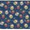 Tecido Estampado Cupcake cor - 05 (Marinho)