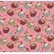 Tecido Estampado Cupcake cor - 03 (Rose)