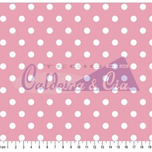 Tecido Estampado Bolão Cor - 02 (Rosa)