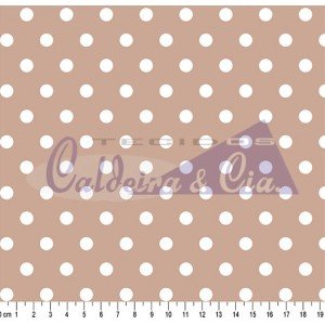 Tecido Estampado Bolão Cor - 45 (Rosa Antigo)