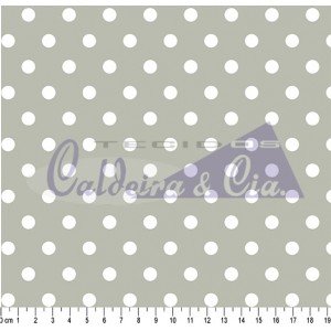 Tecido Estampado Bolão Cor - 71 (Cinza)