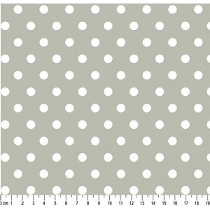 Tecido Estampado Bolão Cor - 71 (Cinza) Tecido Estampado Bolão Cor - 71 (Cinza)