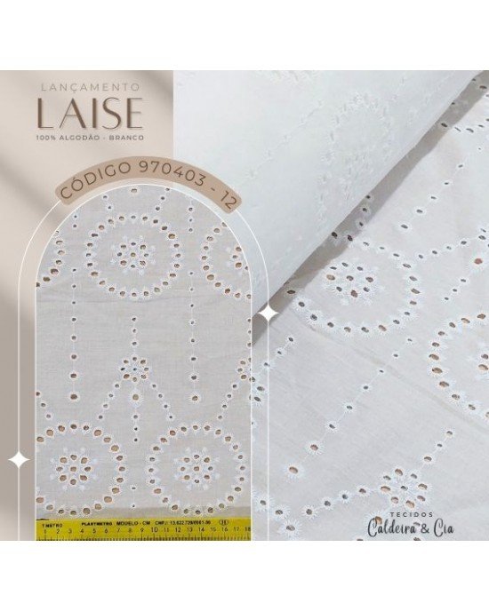 Bordado Laise cor -12 (Branco)
