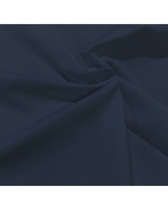 Tecido Fustão Liso cor - 4245 (Marinho Noite)