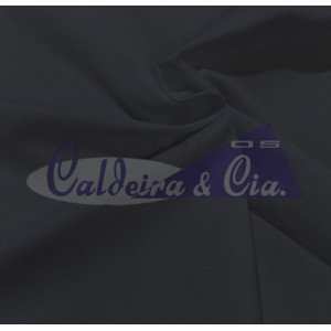 Tecido Fustão Liso cor - 6990 (Preto)