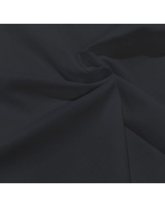Tecido Fustão Liso cor - 6990 (Preto)