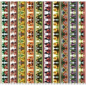 Barrado Frutas II Cor 01 - (Est. Digital 3D) 