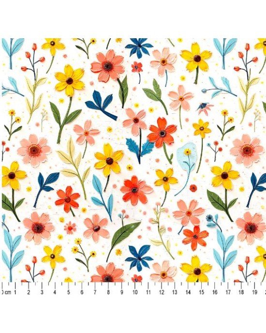 Pintura Flores Cor 01 - (Est. Digital 3D) Pintura Flores Cor 01 - (Est. Digital 3D)