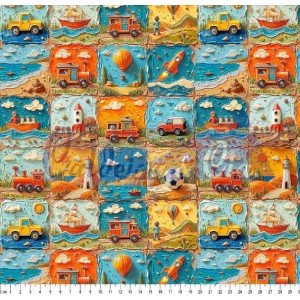 Pintura Infantil Cor 03 - (Est. Digital 3D) 