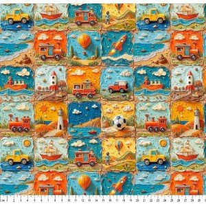 Pintura Infantil Cor 03 - (Est. Digital 3D) 