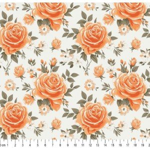 Floral Nice cor 01 (Laranja)