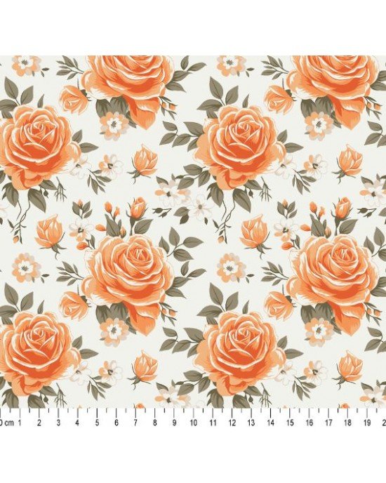Floral Nice cor 01 (Laranja) Floral Nice cor 01 (Laranja)