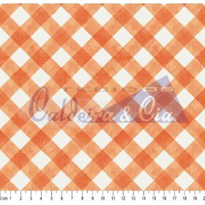 Xadrez Monaco cor 01 (Laranja)