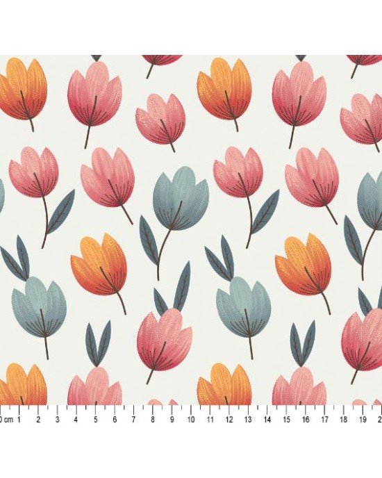 Tulipa Vintage cor 01 (Fd Bege com Rose) Tulipa Vintage cor 01 (Fd Bege com Rose)