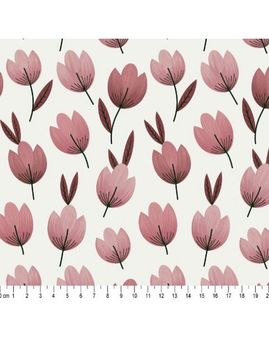 Tulipa Vintage cor 02 (Rose com Bege)