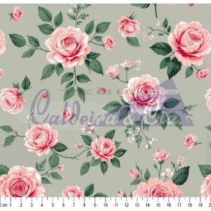 Floral Provençal cor 01 (Verde)