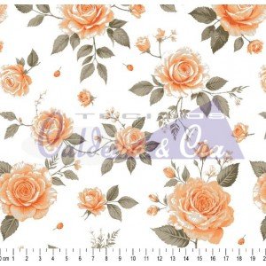 Floral Provençal cor 05 (Laranja)