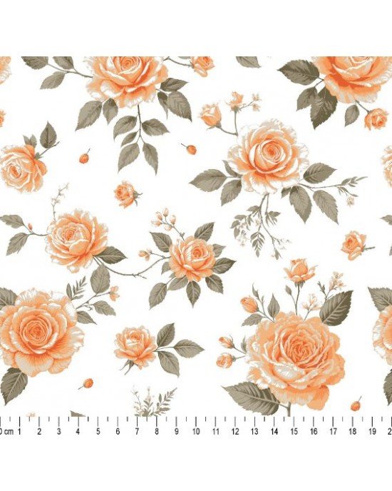 Floral Provençal cor 05 (Laranja) Floral Provençal cor 05 (Laranja)