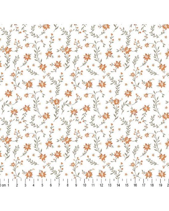 Petit Floral cor 05 (Laranja)