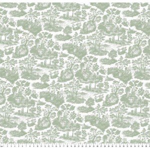 Toile de Jouy cor 03 (Verde)