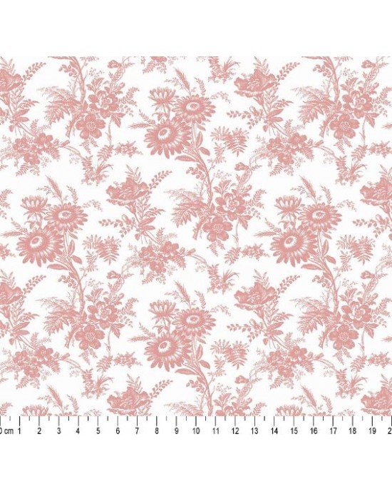 Flores de Jouy cor 02 (Rosa)