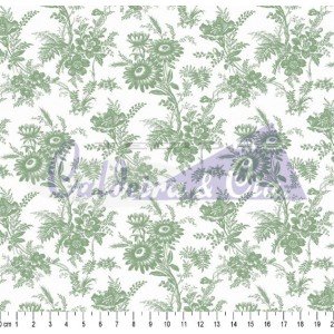 Flores de Jouy cor 03 (Verde)