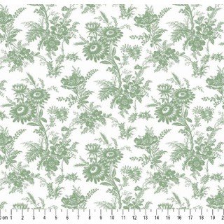 Flores de Jouy cor 03 (Verde)