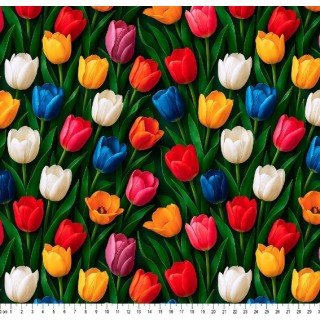 Sarja Dig. Agua Flores Tulipas - Cor 01